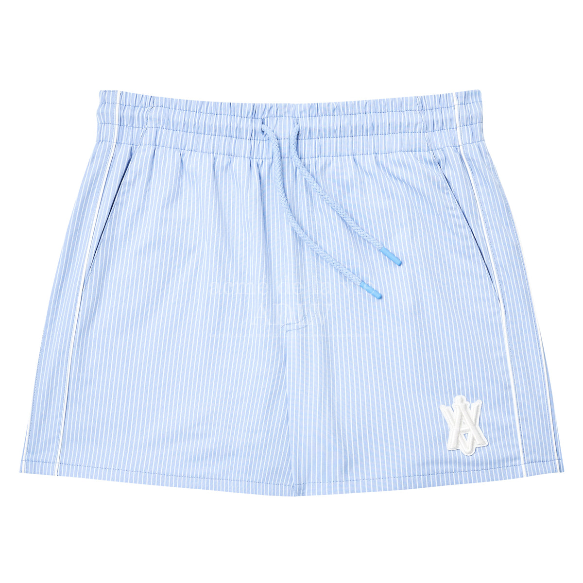 ADLV X LISA A Logo Emblem Patch Stripe Short Pants Sky Blue