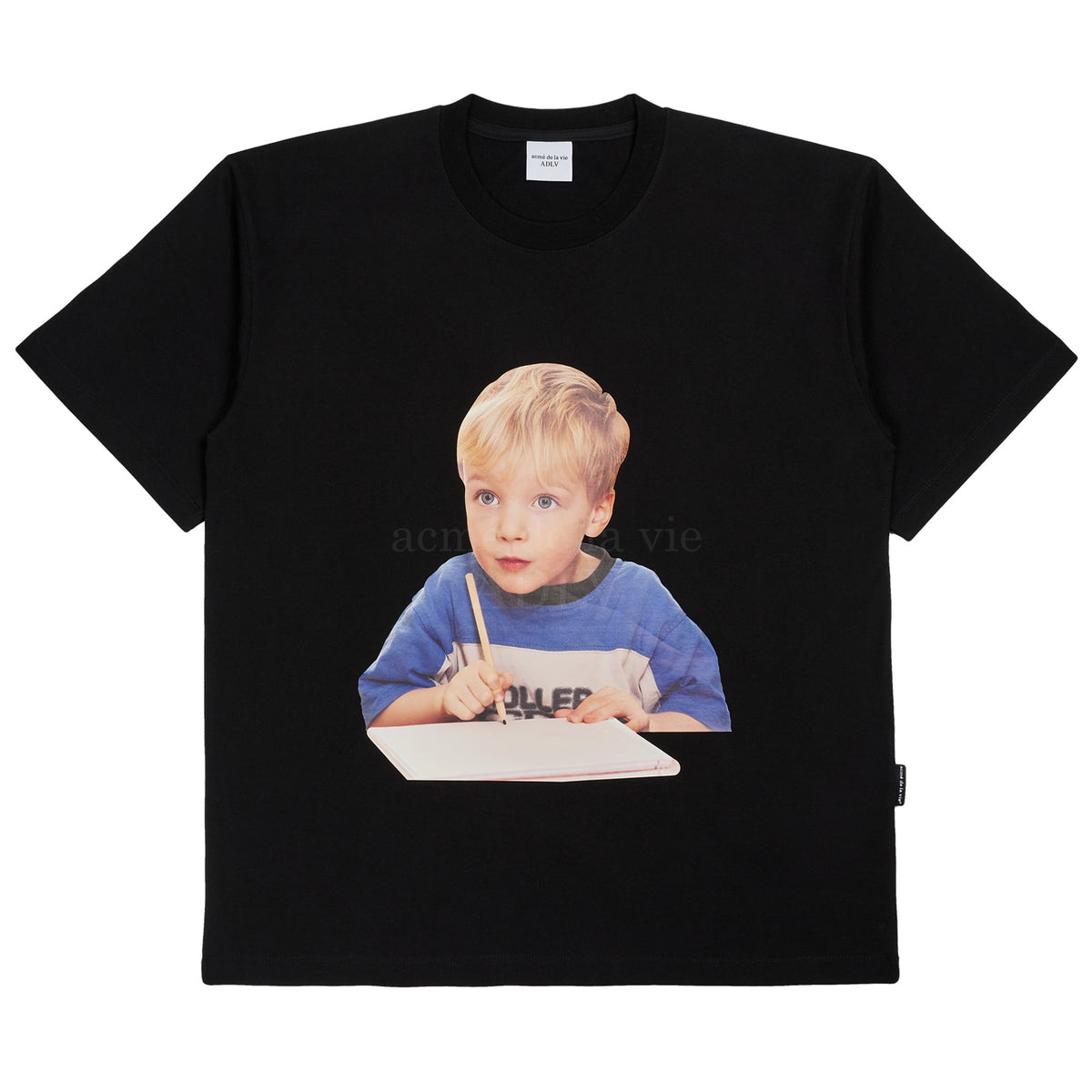 Acme De La Vie ADLV Baby Face Study Boy T-shirt Black