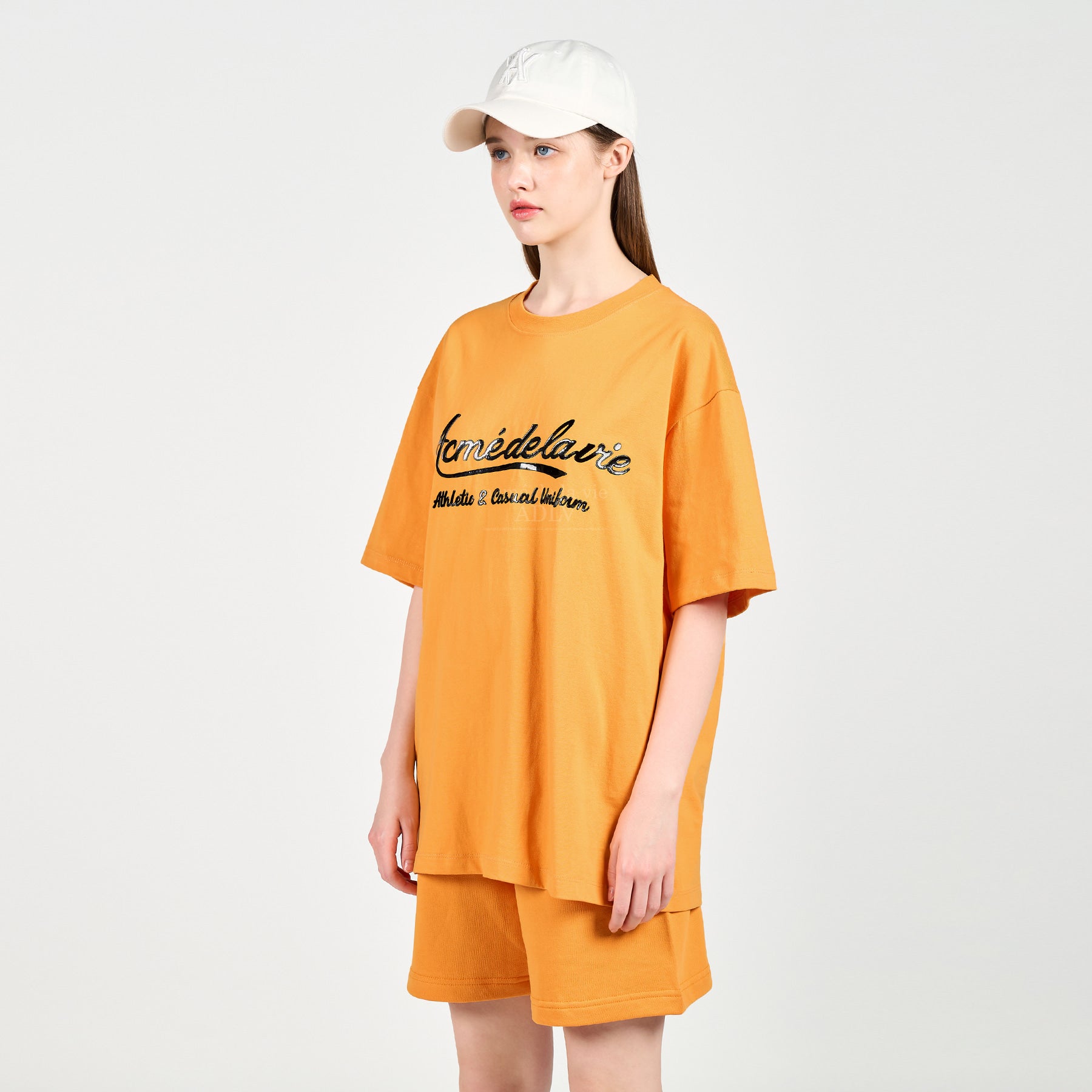 Acme De La Vie ADLV Gel Printing Logo T-shirt Orange