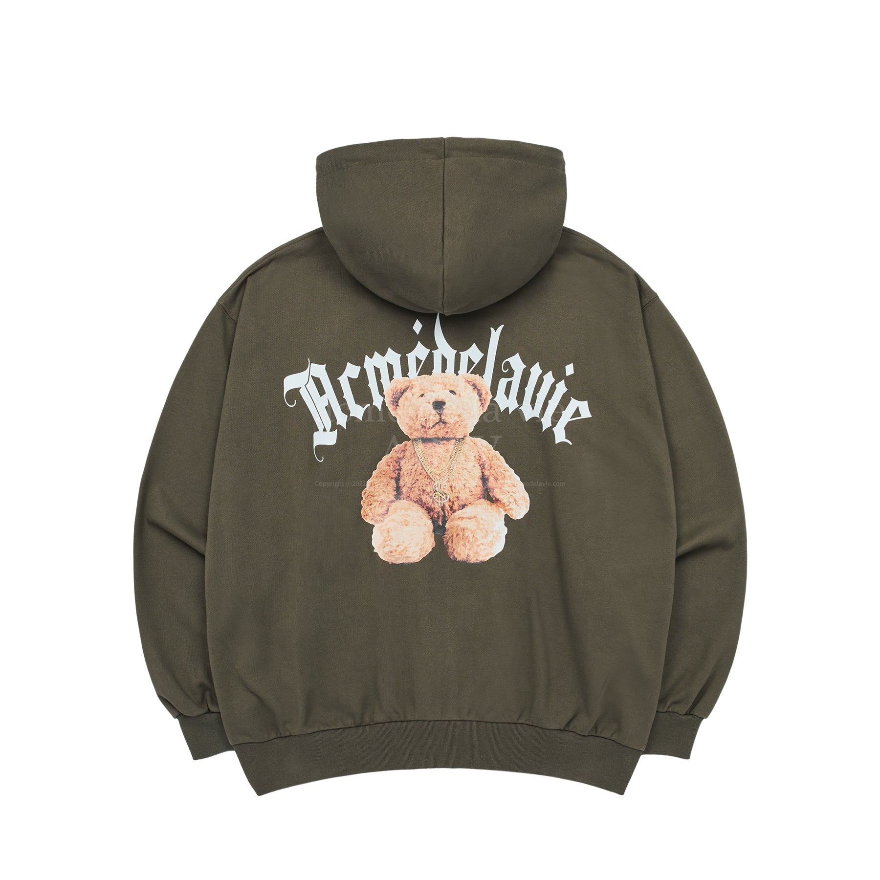 Acme De La Vie ADLV Gold Chain Bear Doll Zip Hoodie