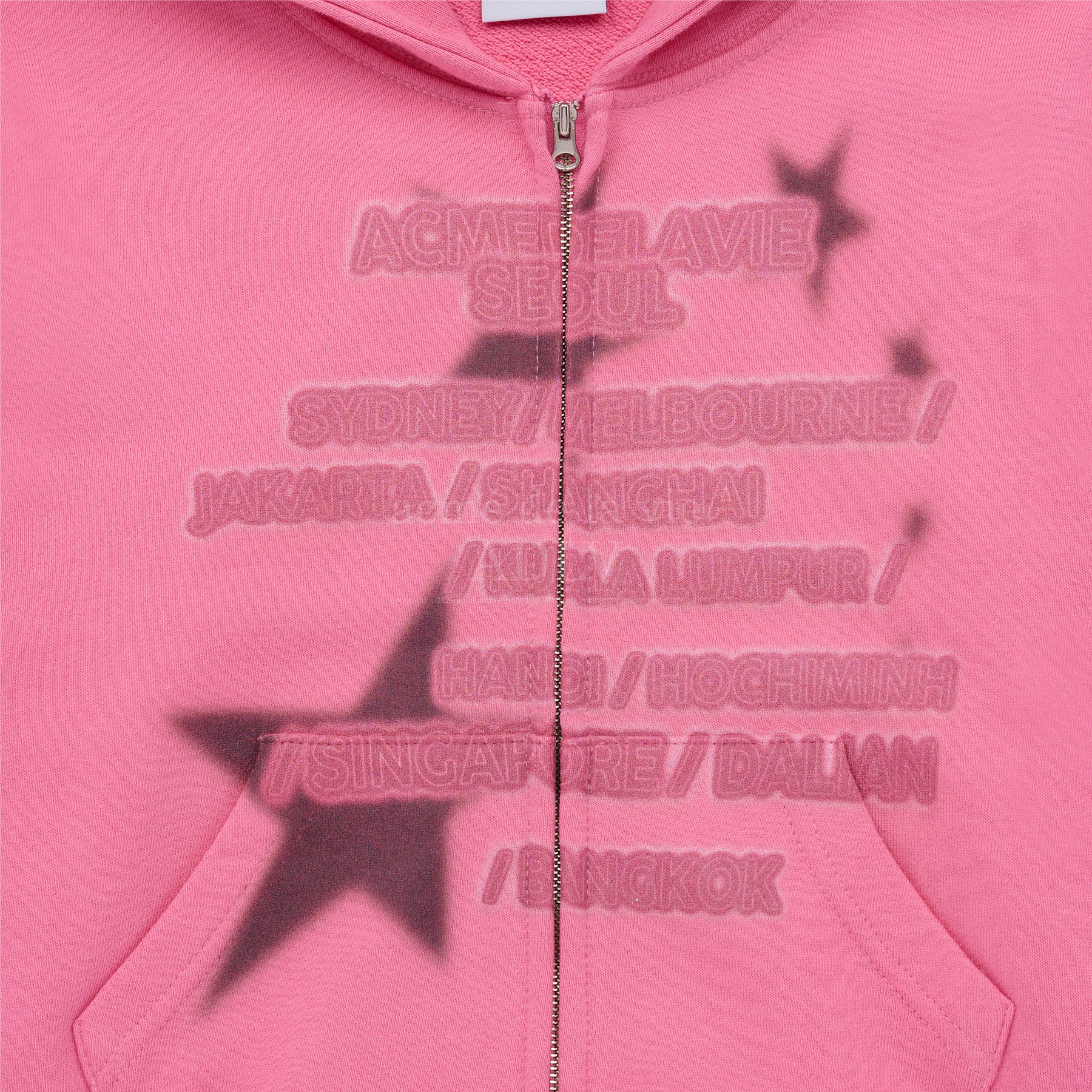 Acme De La Vie ADLV World Tour Crop Zip Hoodie