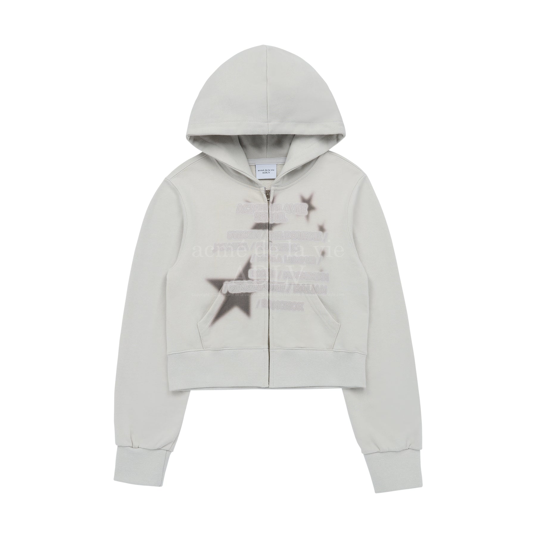 Acme De La Vie ADLV World Tour Crop Zip Hoodie