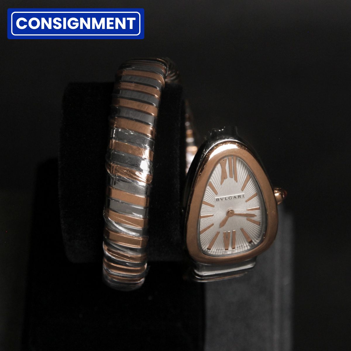 Bvlgari 35 Serpenti Tubogas Two Tone White Dial 103708