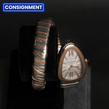 Bvlgari 35 Serpenti Tubogas Two Tone White Dial 103708