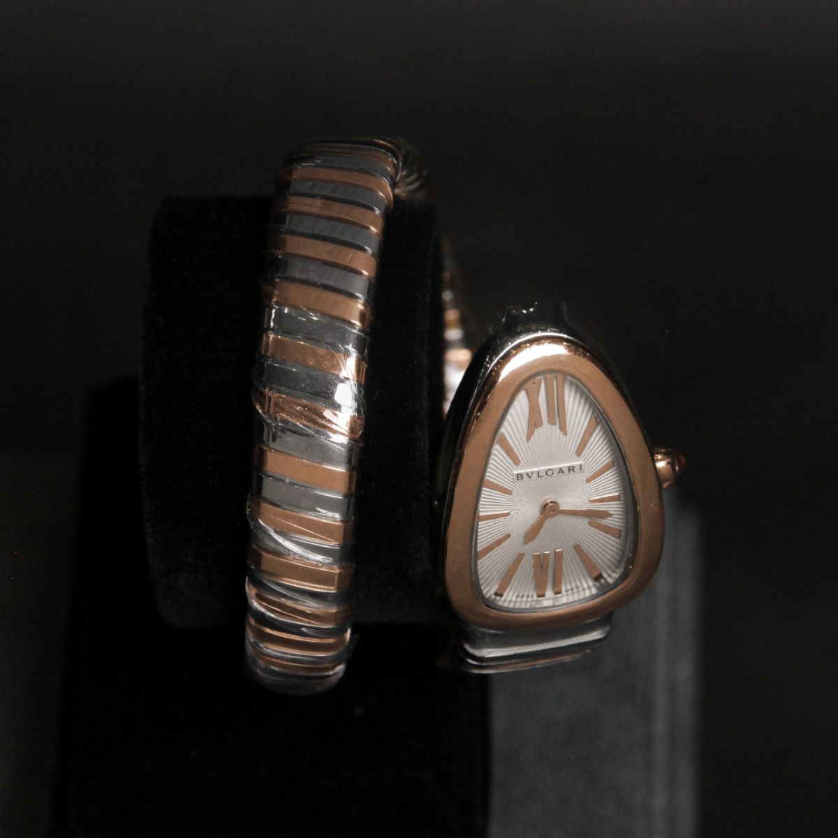 Bvlgari 35 Serpenti Tubogas Two Tone White Dial 103708