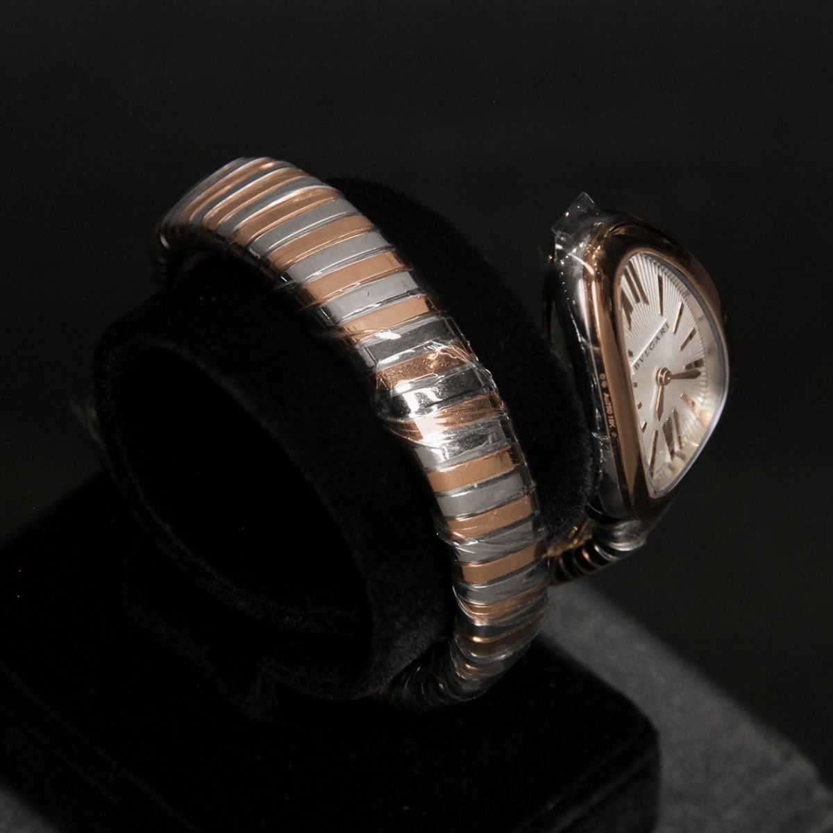 Bvlgari 35 Serpenti Tubogas Two Tone White Dial 103708