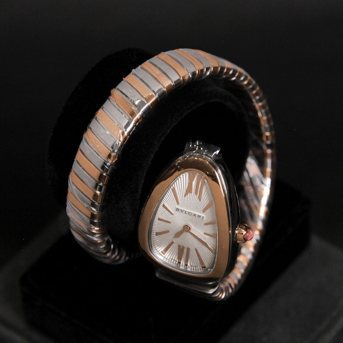 Bvlgari 35 Serpenti Tubogas Two Tone White Dial 103708