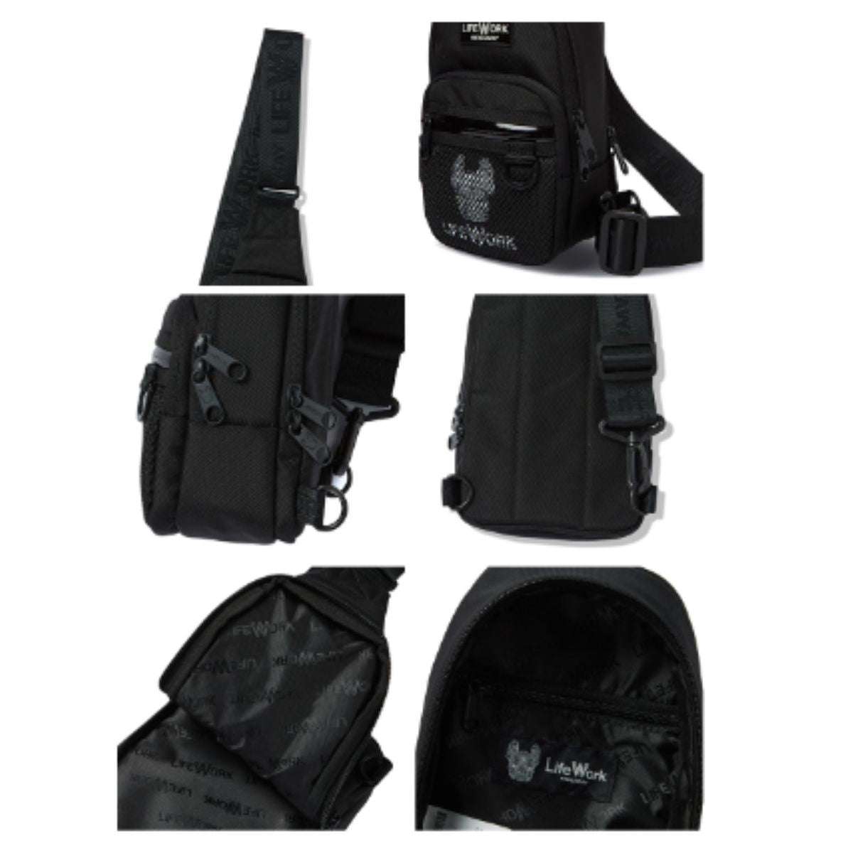 LifeWork Square Waffen Two Pocket Slingbag