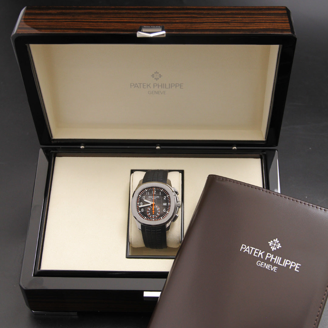 Patek Philippe Aquanaut Chronograph 42 Gray Black Dial 5968A-001