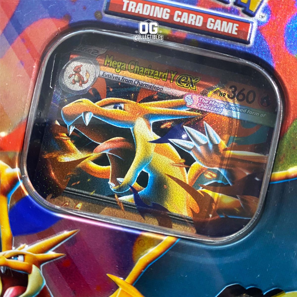 Pokemon TCG Mega Charzard X Ex Tin Kit Card English