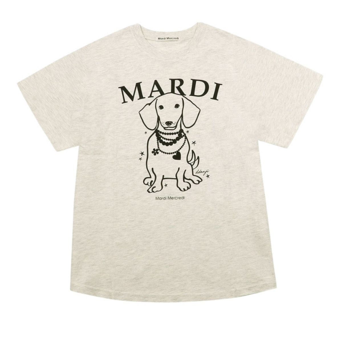 Mardi Mercredi T-Shirt Swing The Tail Ddanji Pearl Necklace