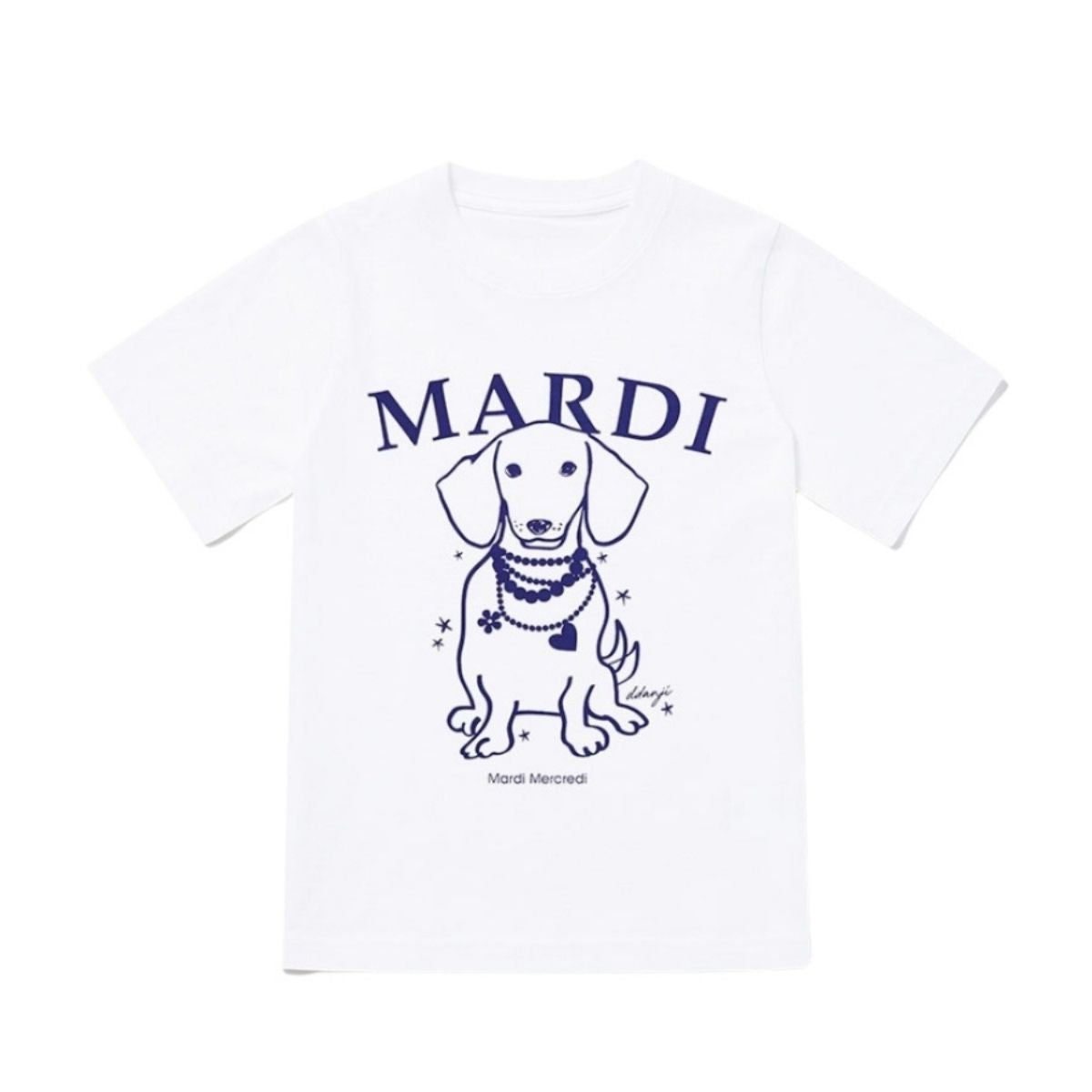 Mardi Mercredi T-Shirt Swing The Tail Ddanji Pearl Necklace