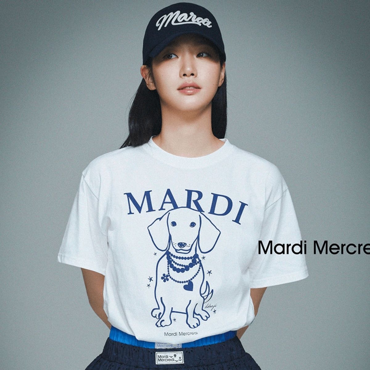 Mardi Mercredi T-Shirt Swing The Tail Ddanji Pearl Necklace