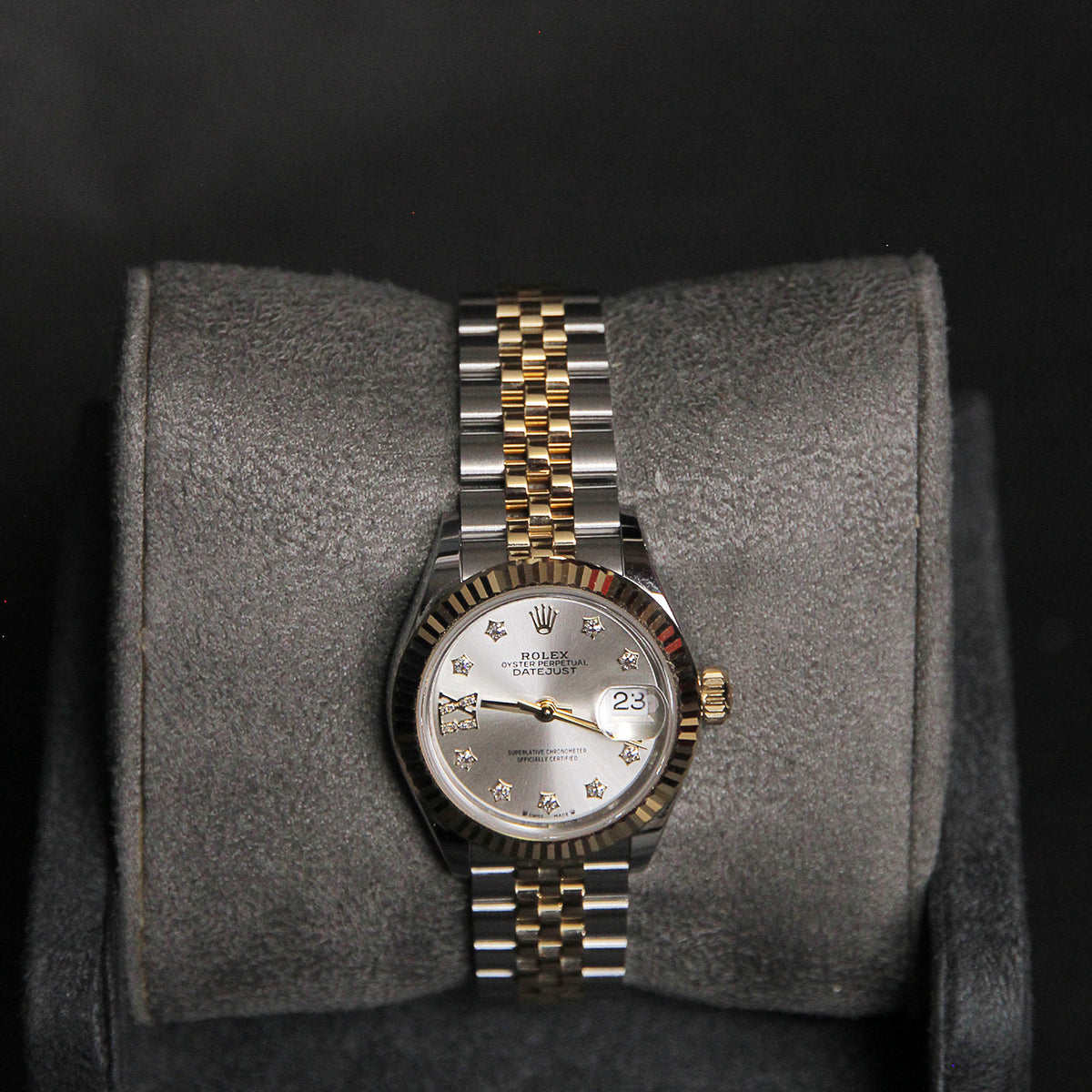 Date Just 28 Silver Dial Diamond 17 279173G17