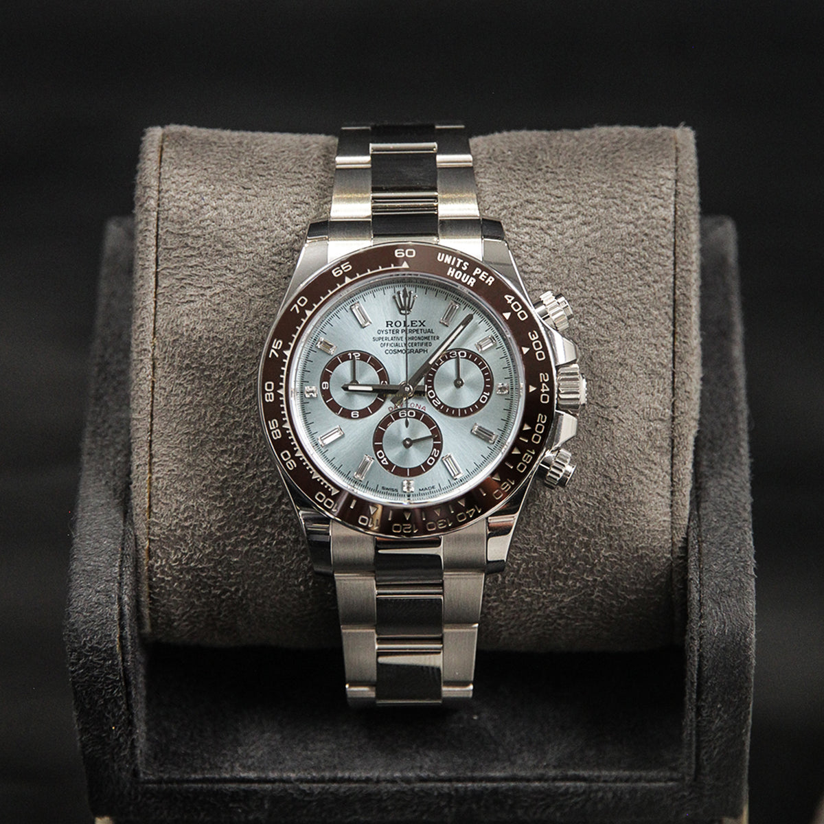 Daytona Platium Ice Blue Baguette Dial 126506A