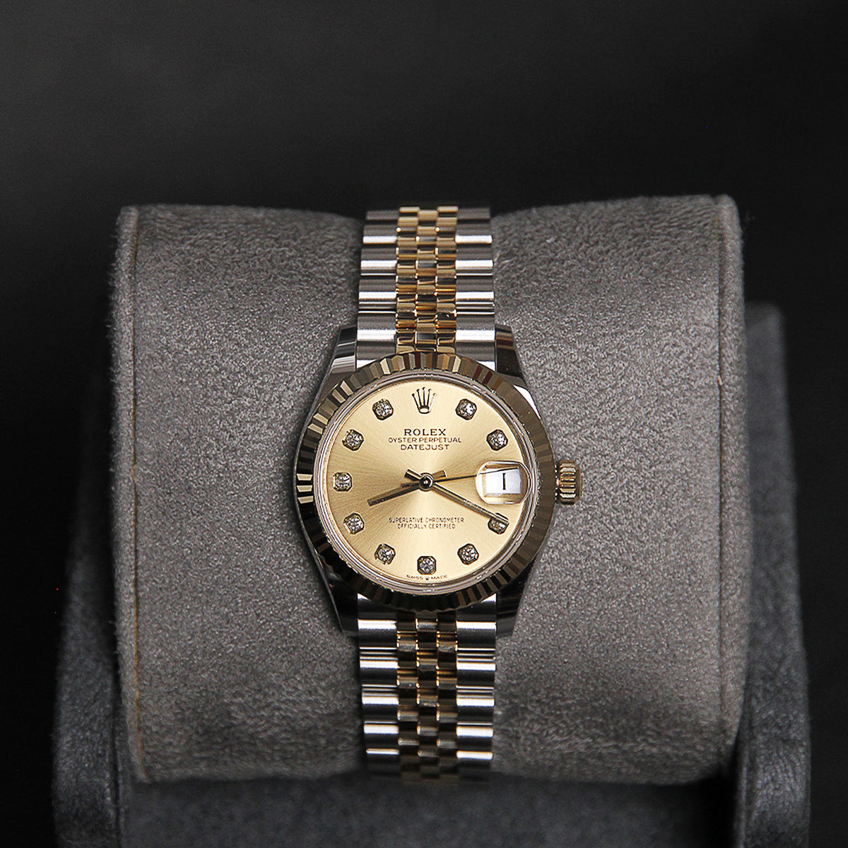 Date Just 31 Champange  Diamond 10 Dial 278273G