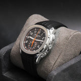 Patek Philippe Aquanaut Chronograph 42 Gray Black Dial 5968A-001