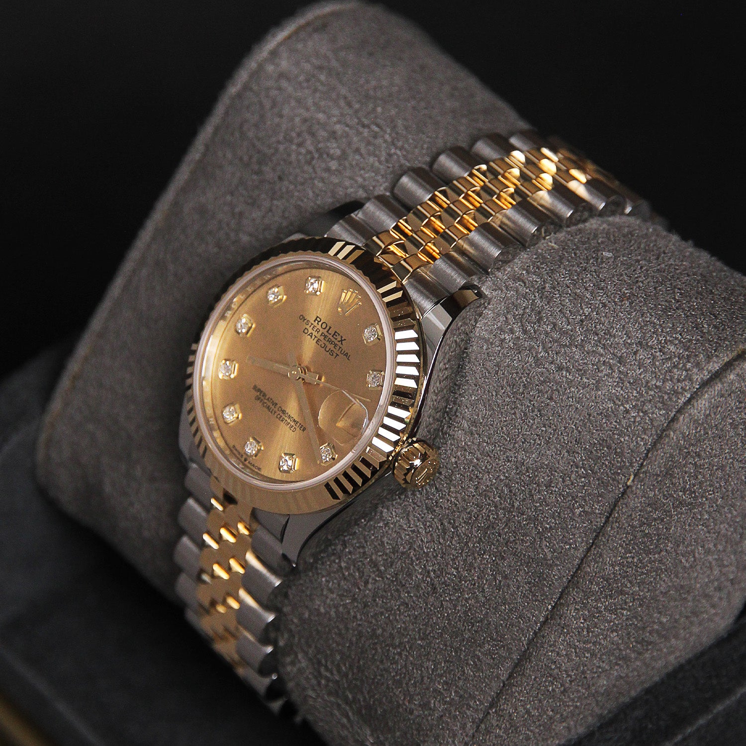 Date Just 31 Champange  Diamond 10 Dial 278273G
