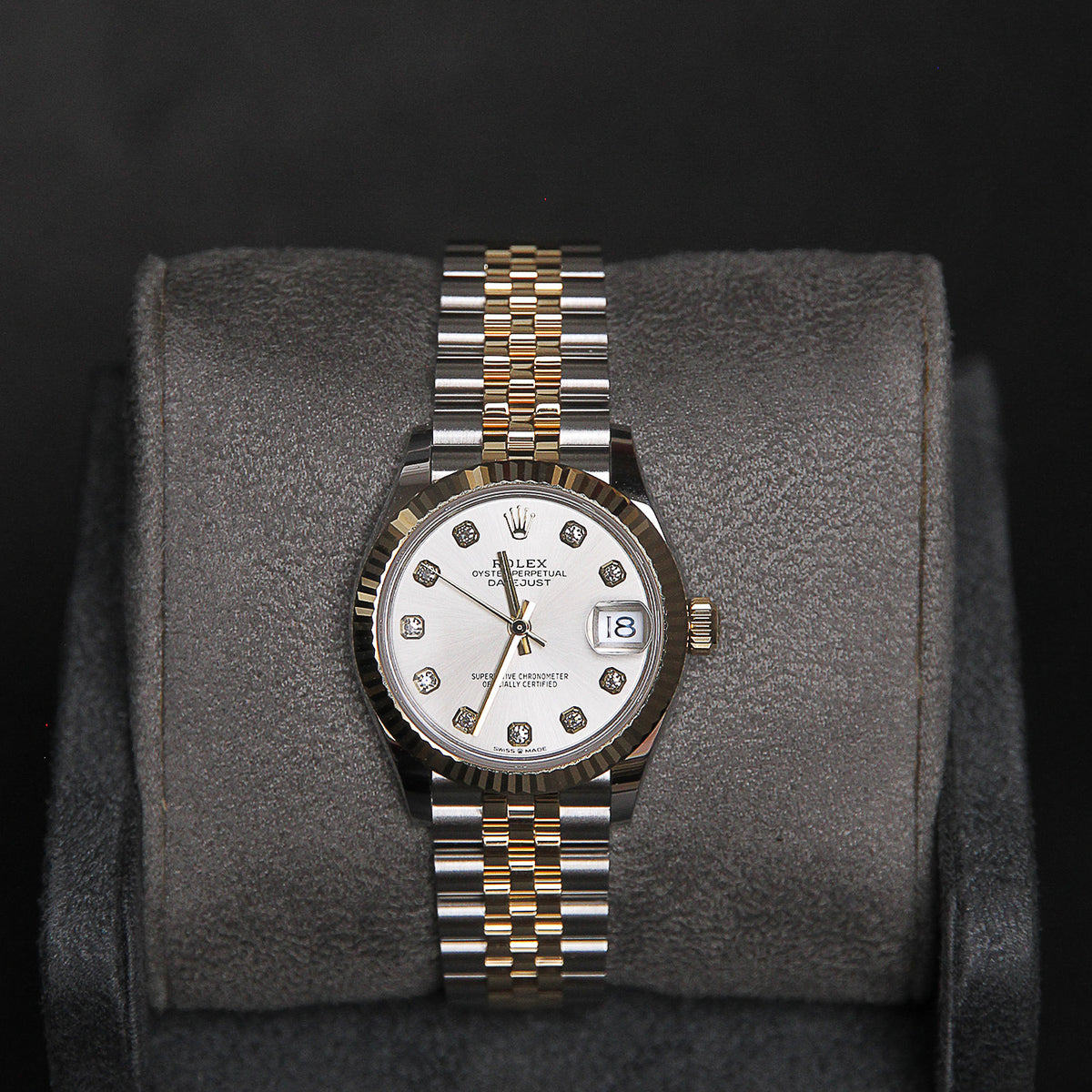 Date Just 31 Silver  Diamond 10 Dial 278273G