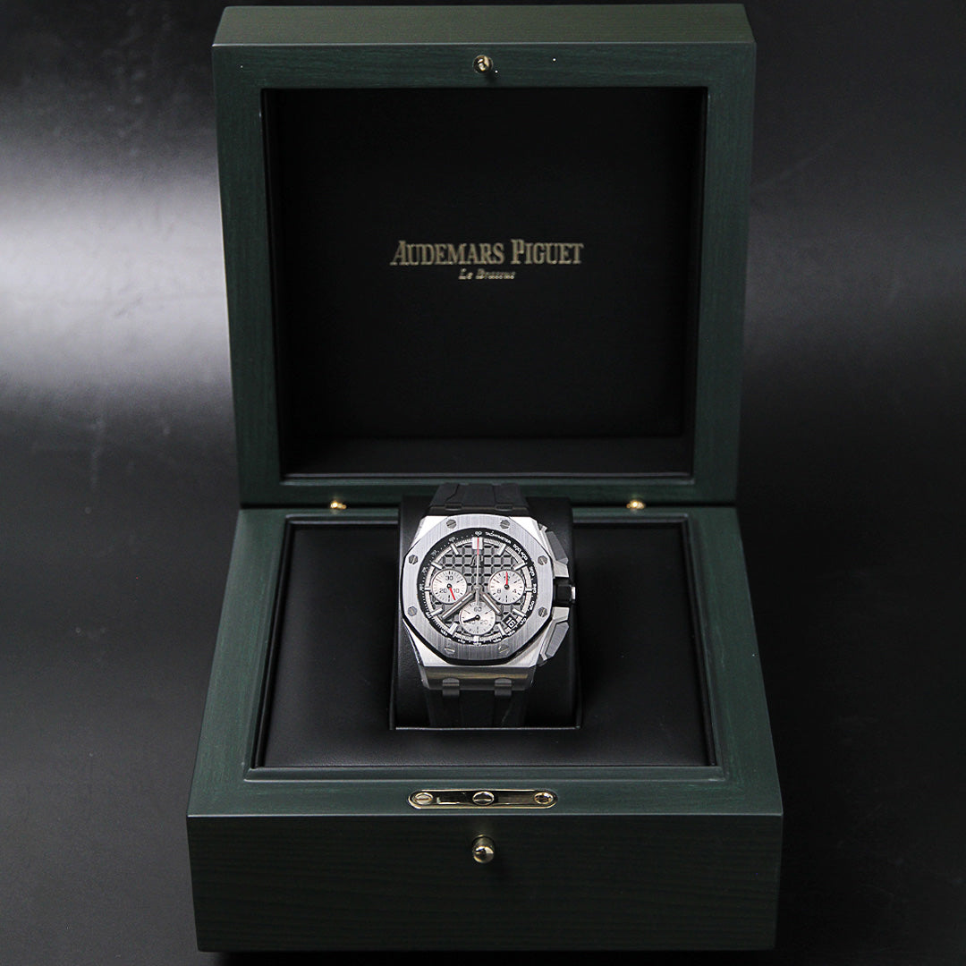 AP43 ROOC Black Dial Rhodium Chrono 26420SO.OO.A002CA.01