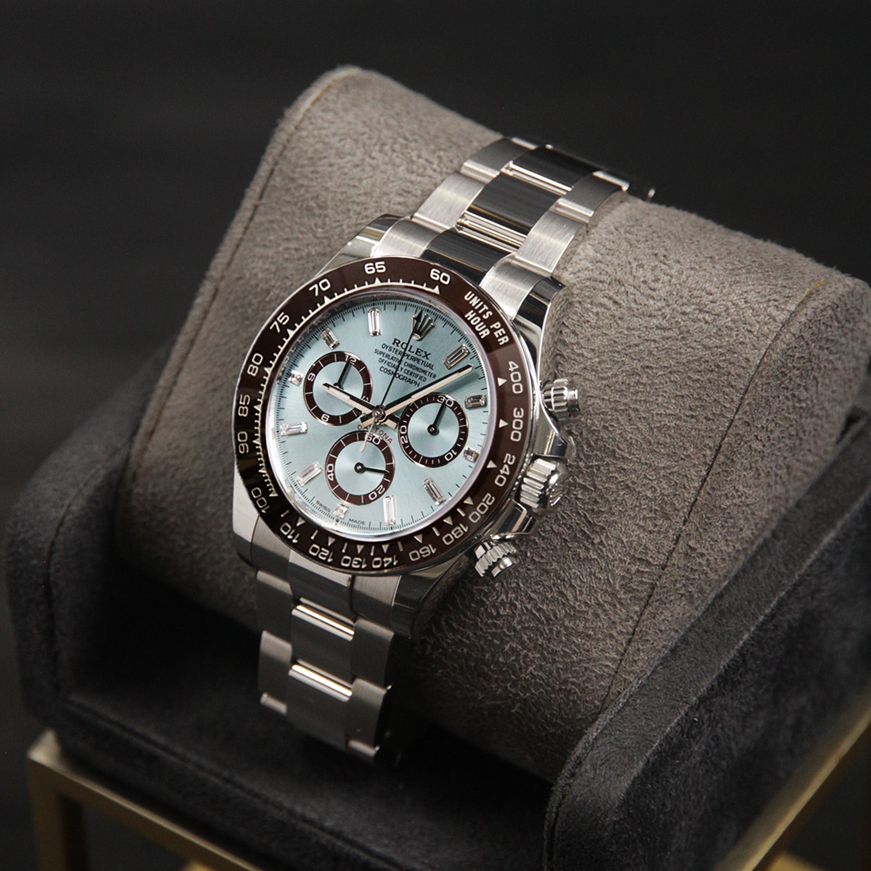 Daytona Platium Ice Blue Baguette Dial 126506A