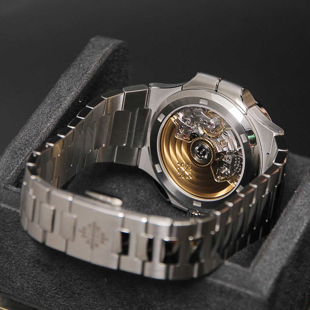 Patek Philippe Nautilus 40  Travel Time Blue Gray Dial 5990/1A-011