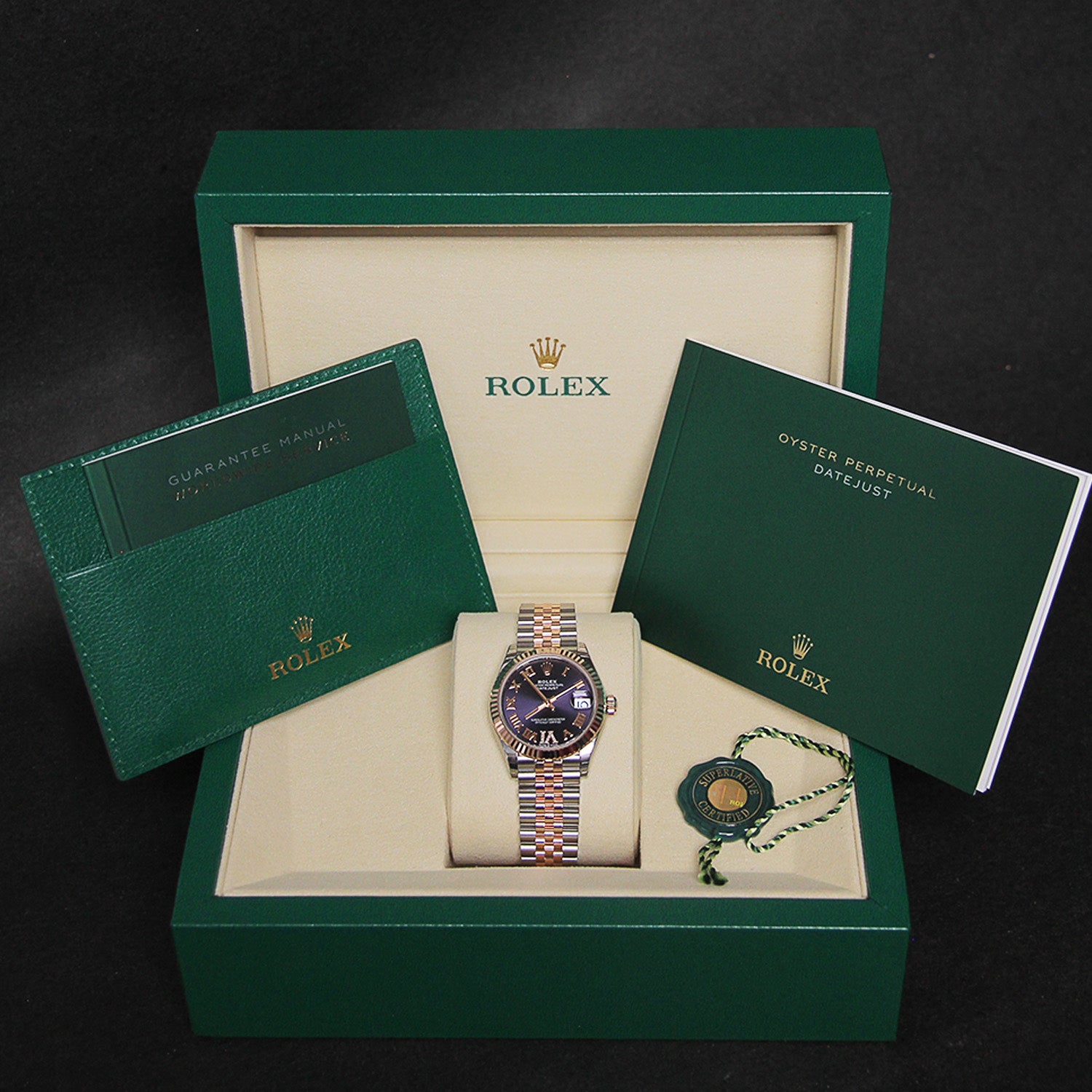 Date Just 31 Aubergine Dial Diamond VI  278271