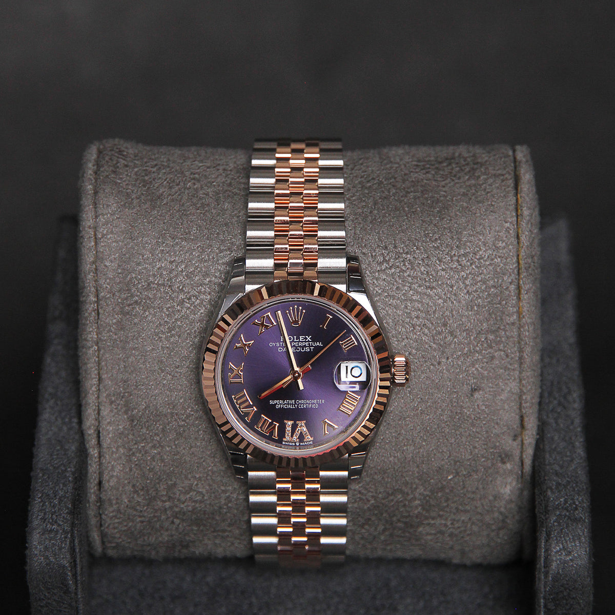 Date Just 31 Aubergine Dial Diamond VI  278271
