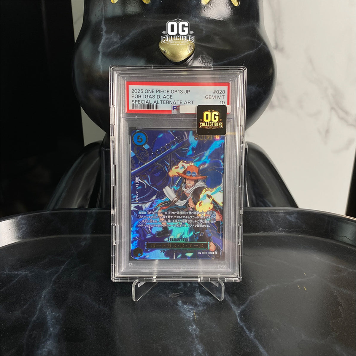 One Piece Portgas.D.Ace PSA10 R-SPC EB02-028 Booster Pack Carrying ON His Will