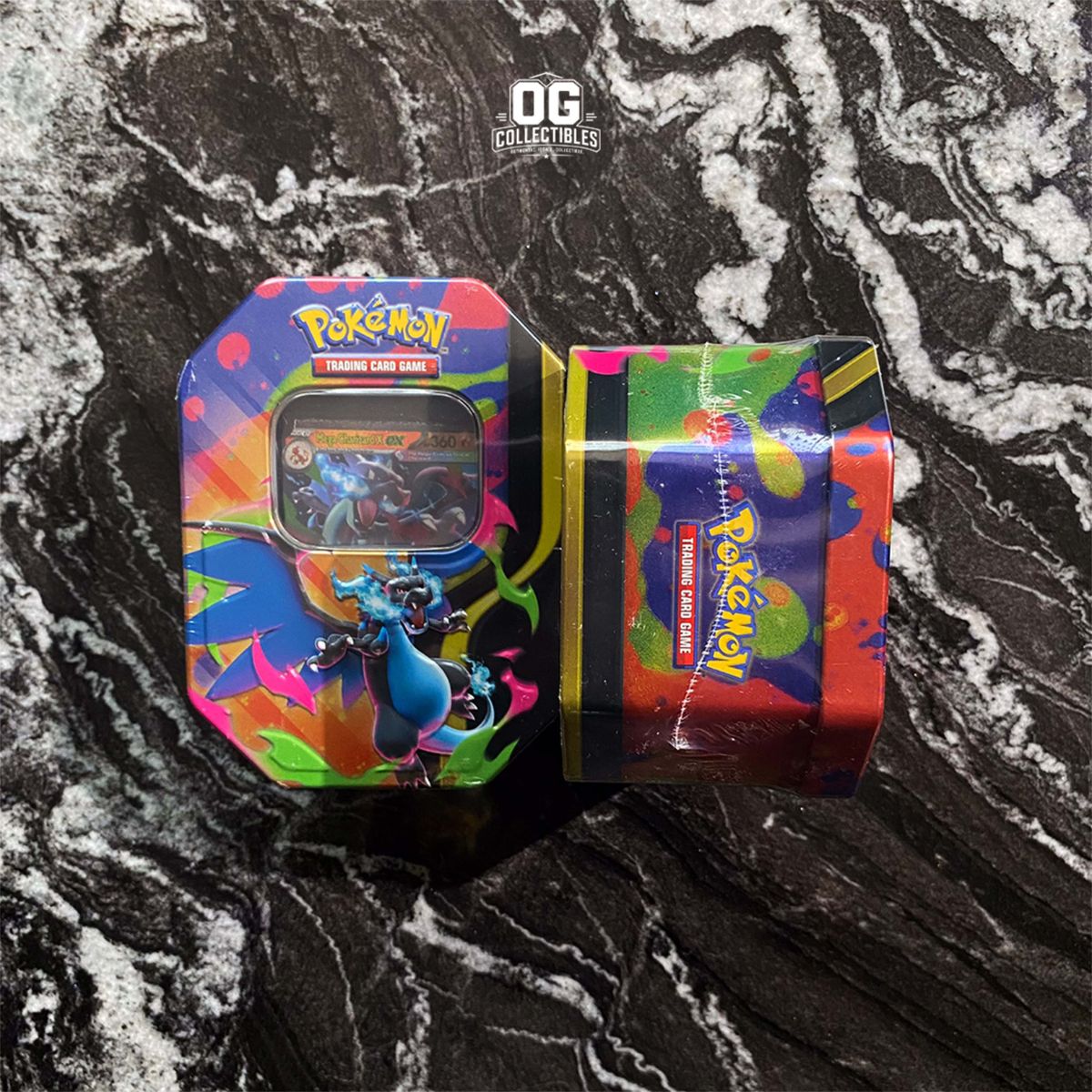 Pokemon TCG Mega Charzard X Tin Sealed Card English