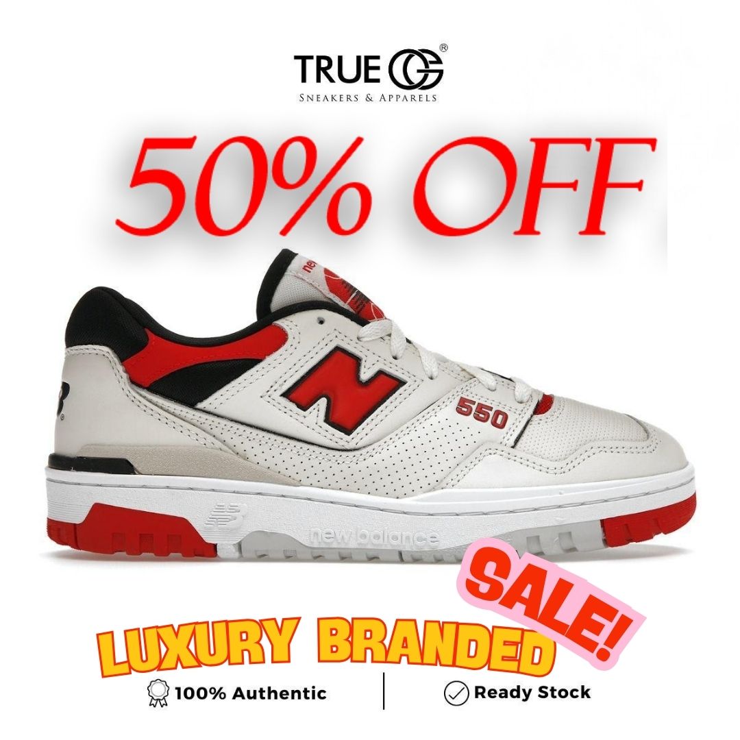 New Balance 550 Sea Salt True Red