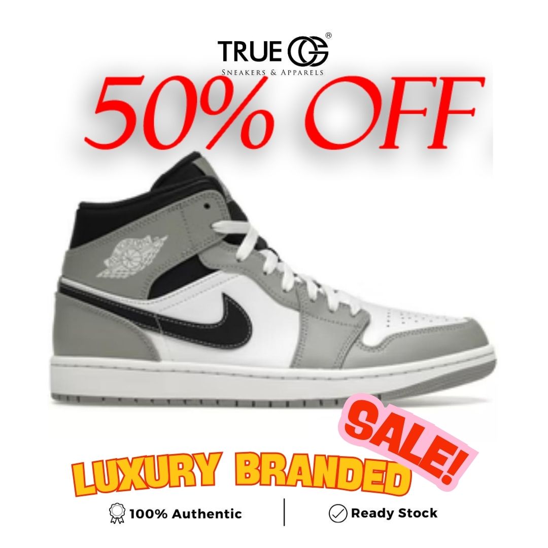 Air Jordan 1 Mid Light Smoke Grey Anthracite