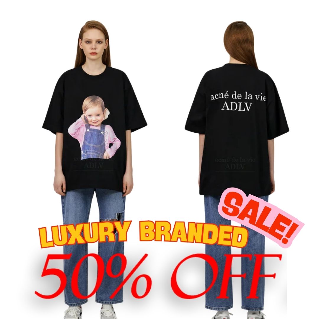 Acme De La Vie ADLV Baby Face Telephone Girl T-shirt Black