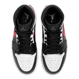 Air Jordan 1 Mid Black Chile Red White