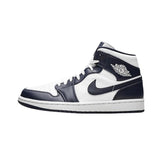 Air Jordan 1 Mid White Metallic Gold Obsidian