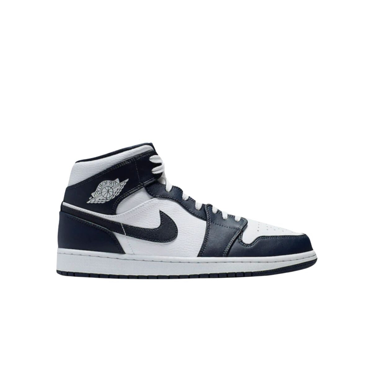 Air Jordan 1 Mid White Metallic Gold Obsidian