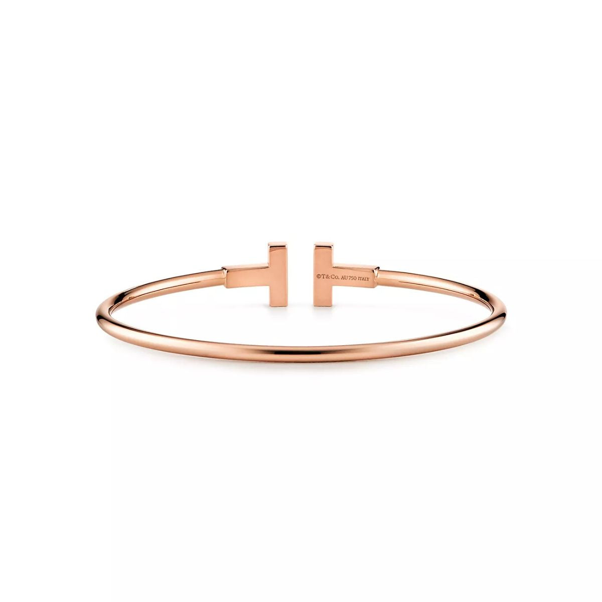 Tiffany T Wire Bracelet in Rose Gold 60010744