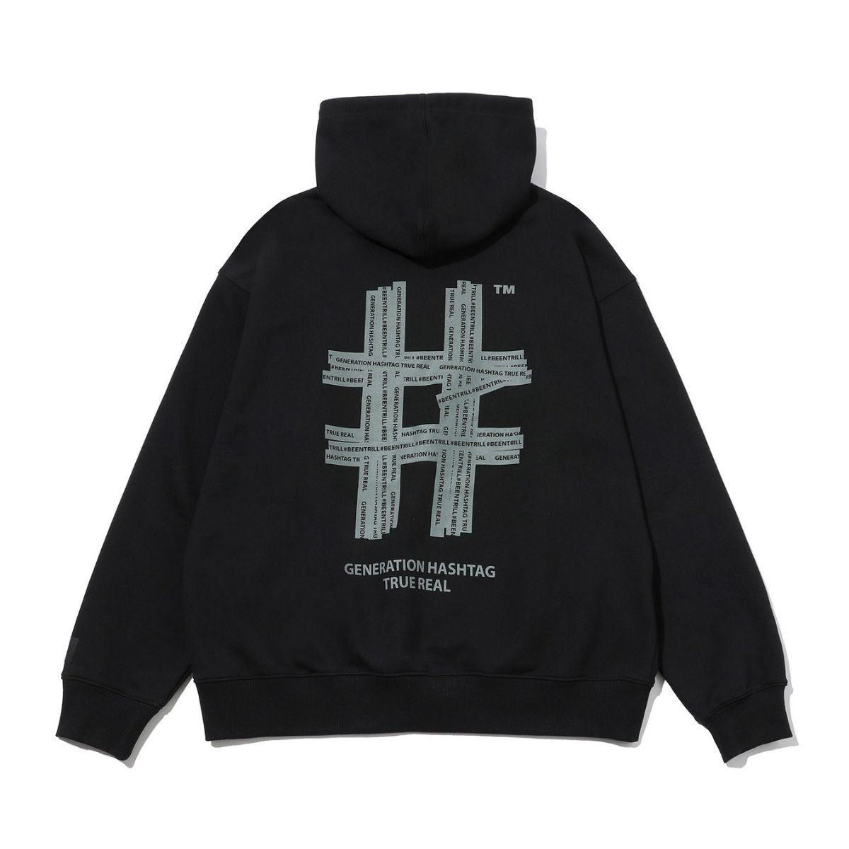 Beentrill Reflective Hashtag Hoodie Black