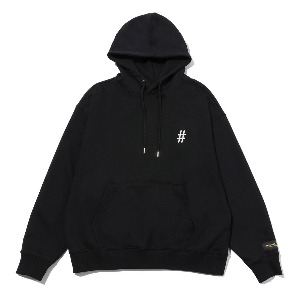 Beentrill Reflective Hashtag Hoodie Black