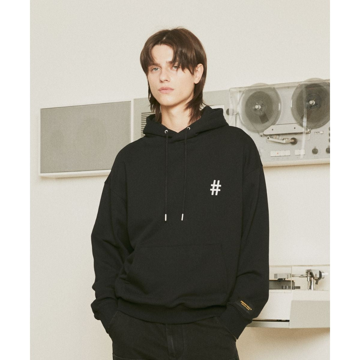 Beentrill Reflective Hashtag Hoodie Black