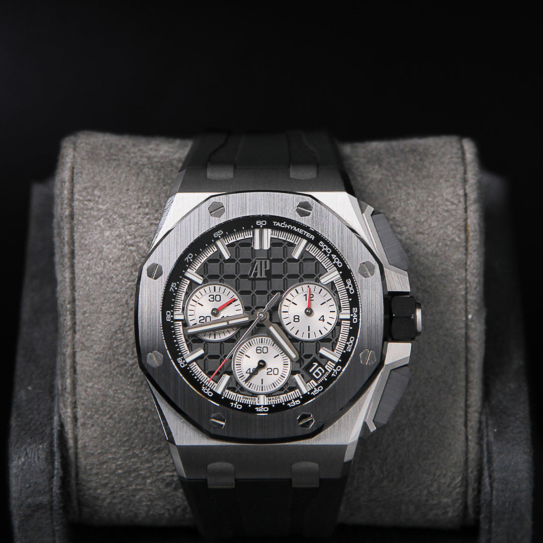 AP43 ROOC Black Dial Rhodium Chrono 26420SO.OO.A002CA.01