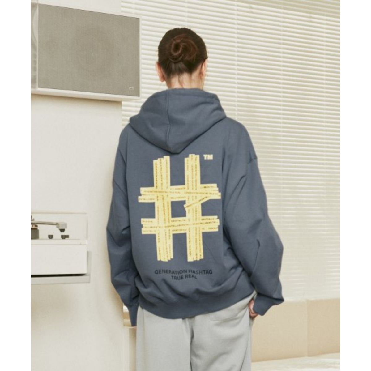 Beentrill Yellow Taping Hashtag Hoodie