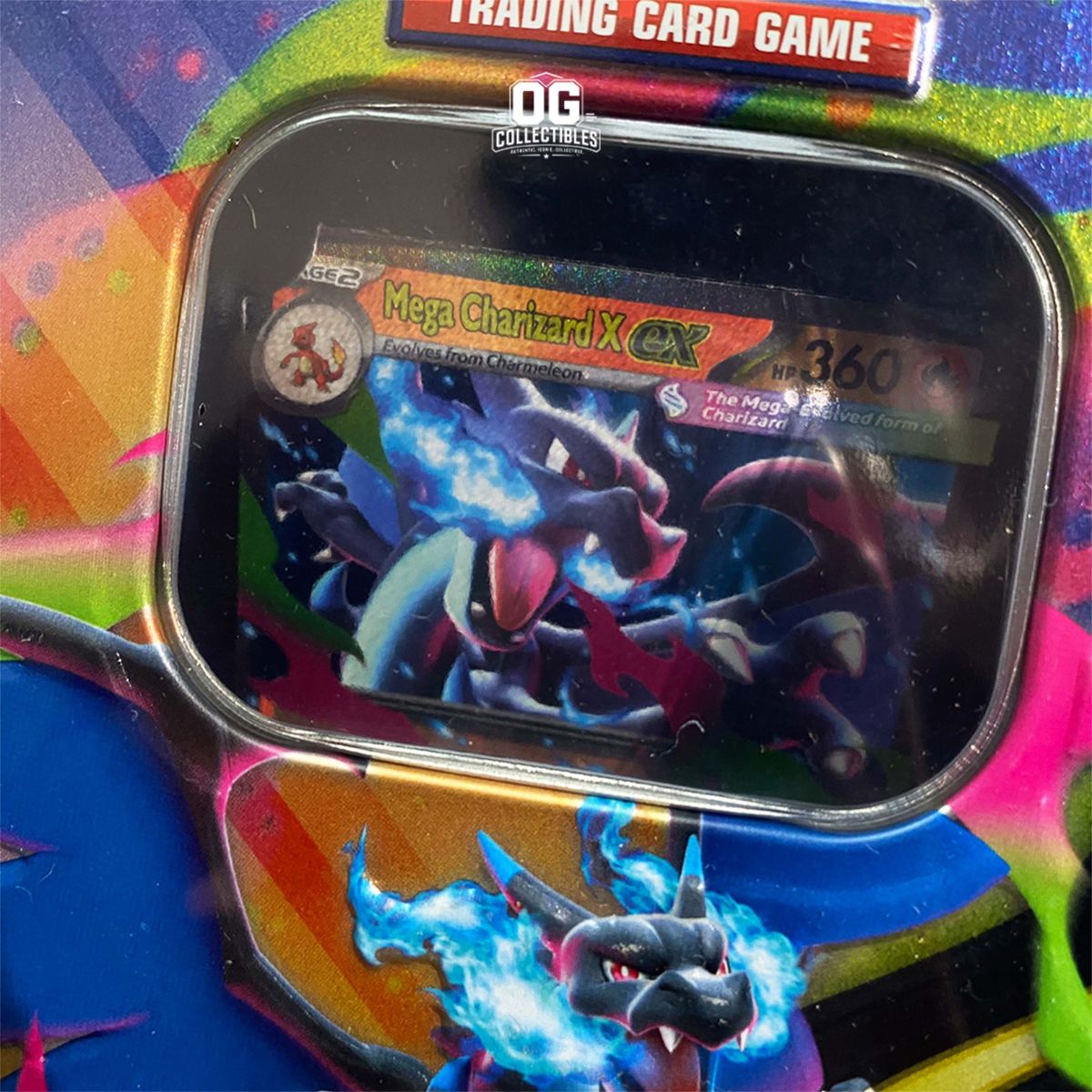 Pokemon TCG Mega Charzard X Tin Sealed Card English