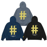 Beentrill Yellow Taping Hashtag Hoodie