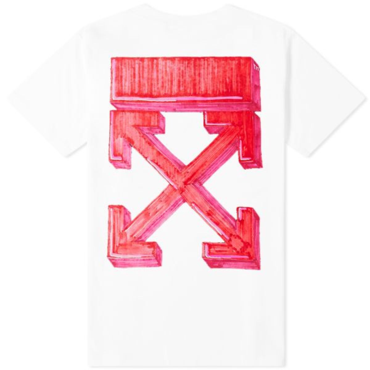 Off White Marker T-shirt White Red