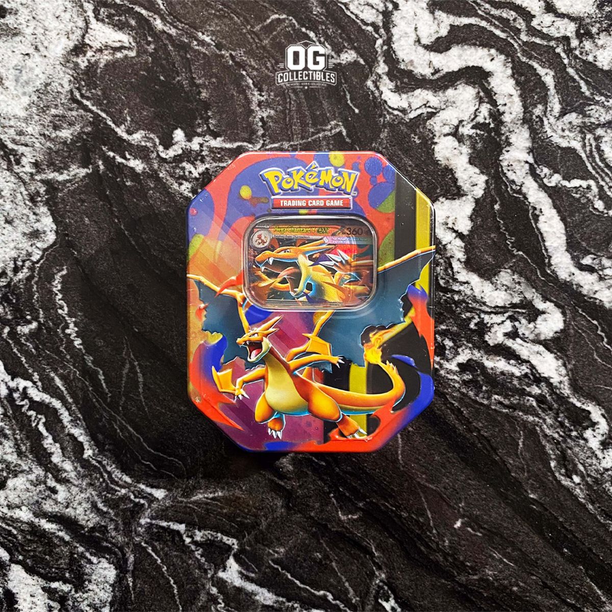 Pokemon TCG Mega Charzard X Ex Tin Kit Card English