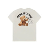 Acme De La Vie ADLV World Wide Airplane Bear Artwork T-shirt Over Size Cream