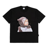 Acme De La Vie ADLV Baby Face Bear Muffler Boy T-shirt Black