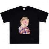 Acme De La Vie ADLV Baby Face Checked T-Shirt Donut Black