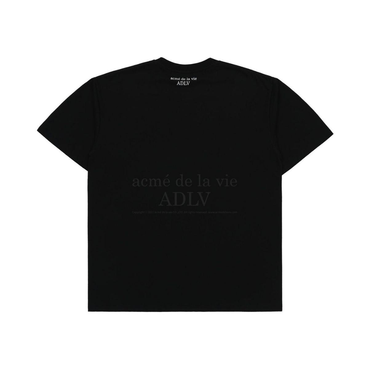 Acme De La Vie ADLV Baby Face Checked T-Shirt Donut Black